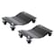 Fleming Supply Wheel Dolly- Set of 2, Steel Tire Skates with 3-Inch Ball Bearing Casters 256497TBP - alternate 1